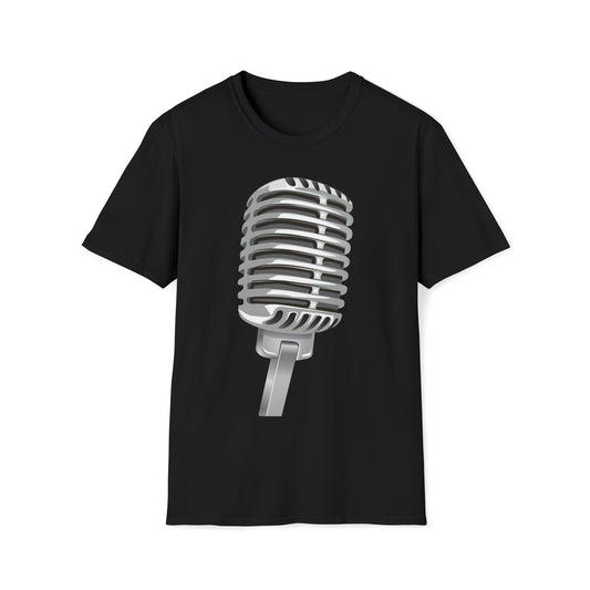 Classic microphone tshirt 